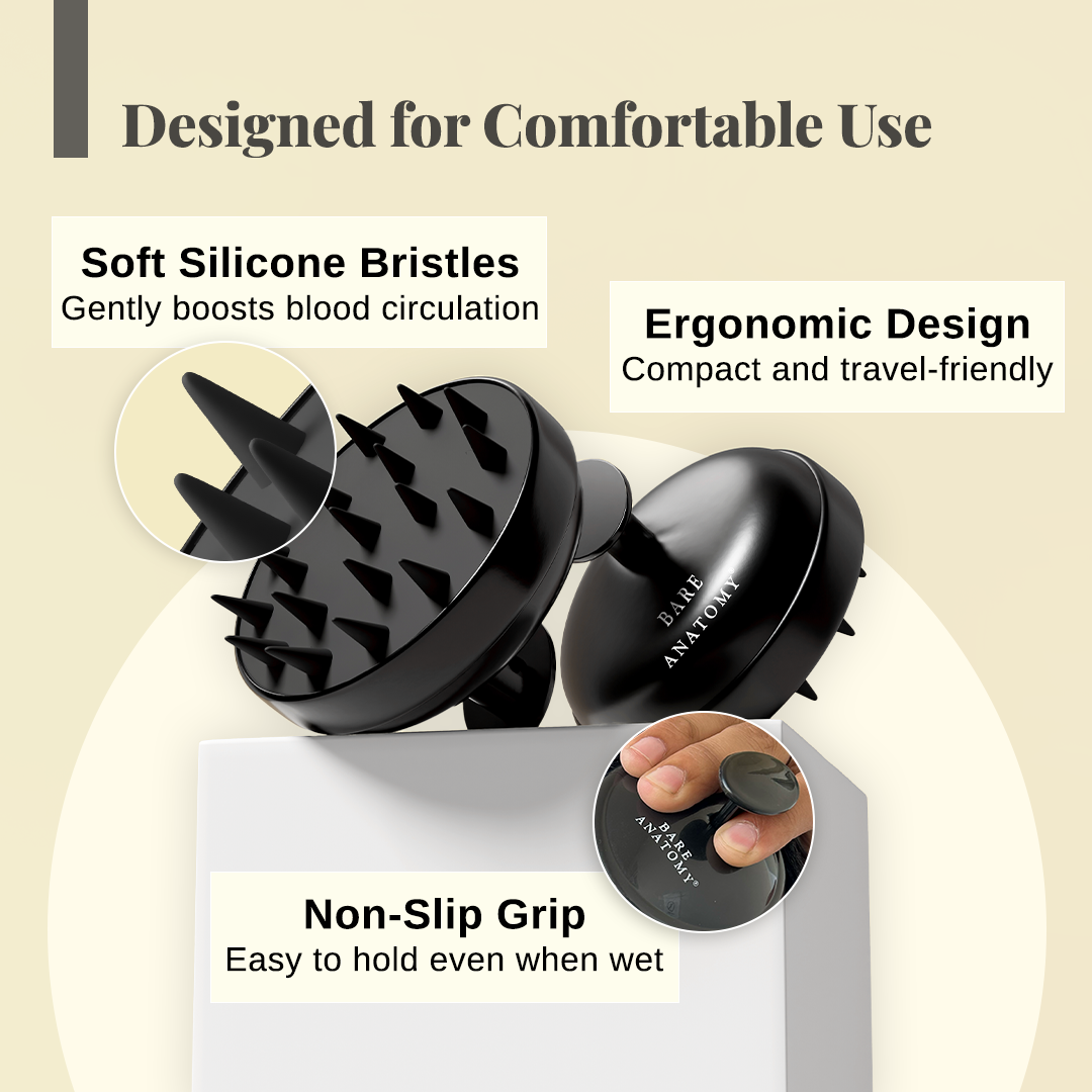 Hair Growth Serum (Pack of 2) & Scalp Massager Hair Growth Combo