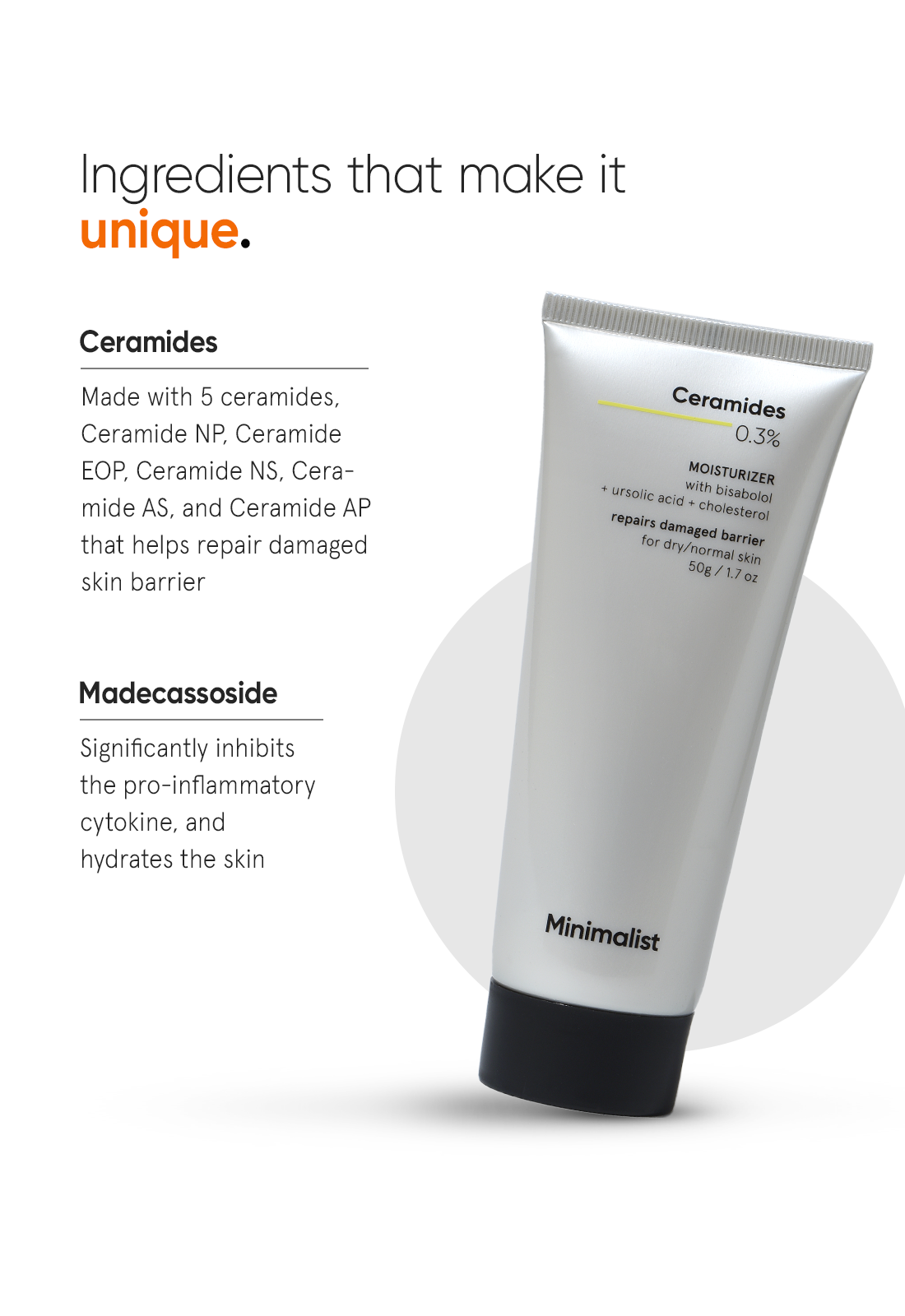 Ceramides 0.3% + Madecassoside Moisturizer