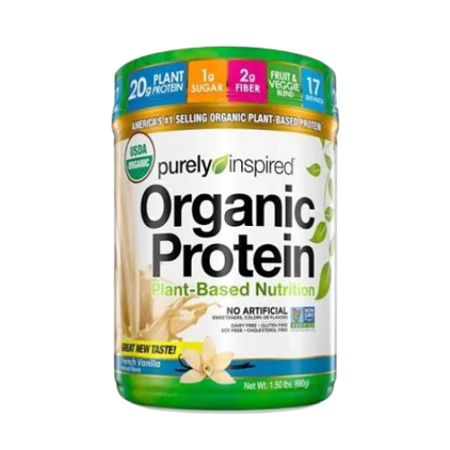 Purely Inspired Organic Protein, Plant-Based Nutrition, French Vanilla, 1.50 lbs (680 g)