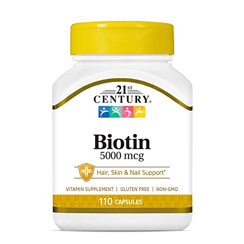 21ST CENTURYBIOTIN 5000 mcgHair, Skin & Nail Support 110 Capsules