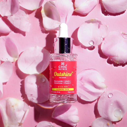 Outshine Korean Face Serum – Fades Dark Spots & Brightens Skin with Glutathione, Niacinamide & Vitamin C